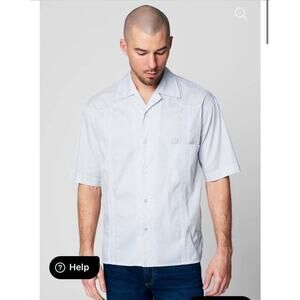 NWT BlankNYC HAPPY TO SEE ME SHORT SLEEVE WOVEN SHIRT Large